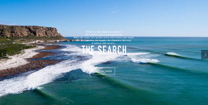 [SURFING]今すぐ旅に出たくなる　1分50秒のサーフトリップ 　”The Search” by リップカール